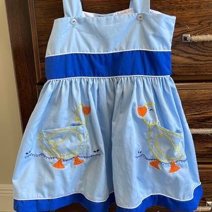 Toddler duck spring dress